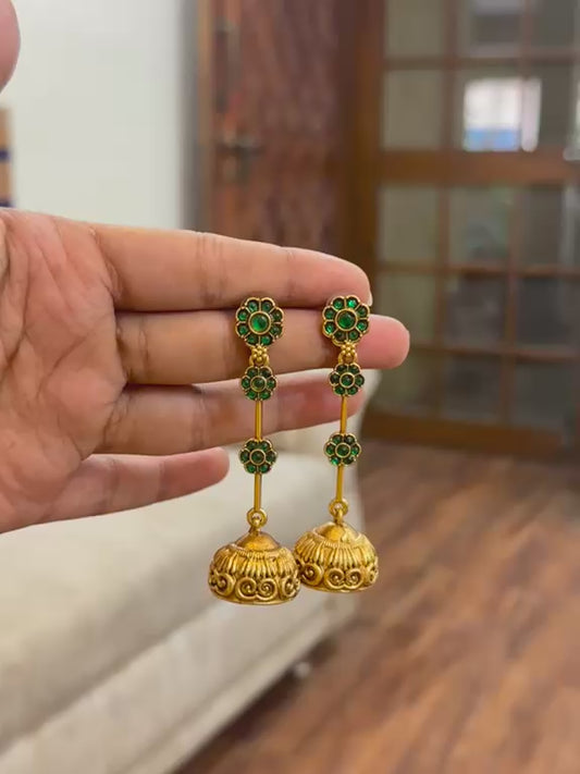 Meera Green Earrings