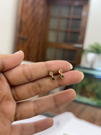 Dhira Green Studs