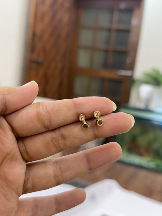 Dhira Green Studs