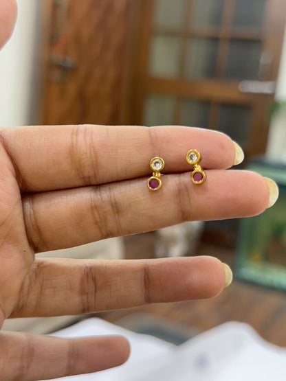 Dhira Ruby Studs
