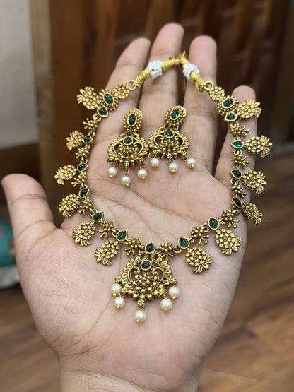 Seema Green Necklace Set
