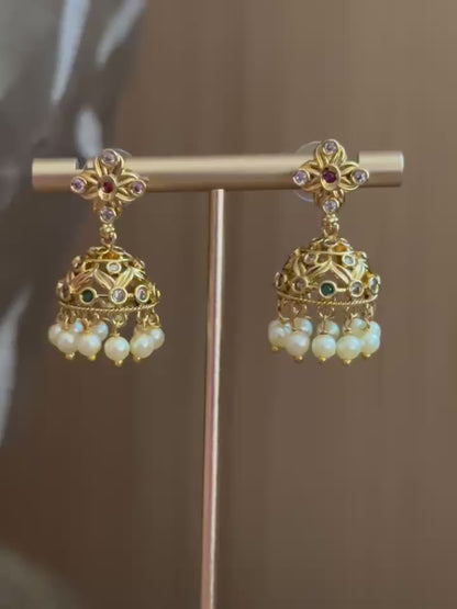 Nalini Pearl Jhumkas