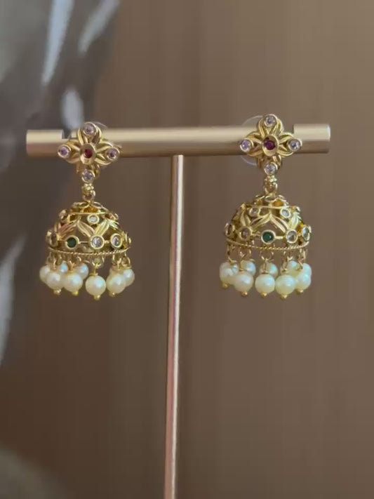 Nalini Pearl Jhumkas