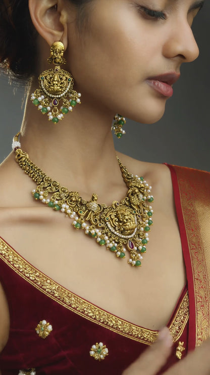 Mahalakshmi Pushpa Necklace