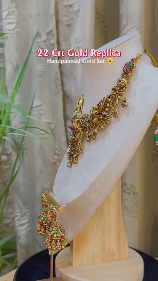 Meenakshi Temple Necklace Set