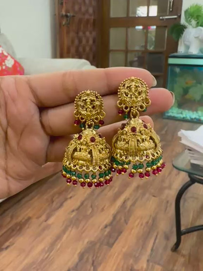 Laxmi Ganesha Jhumkas