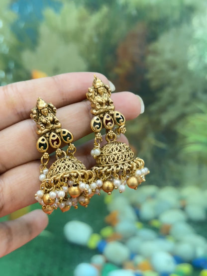 Antique Golden Jhumkas