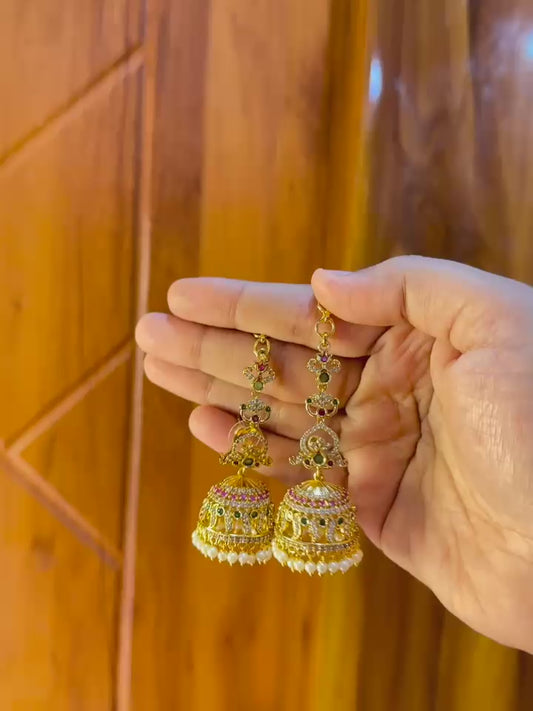 AD Jhumka with Matil