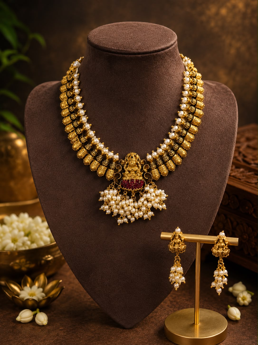 Pearl Necklace Set