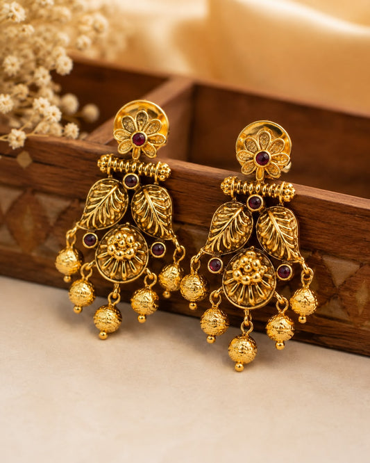 Pushp Laxmi 1G Gold Polish Necklace Set