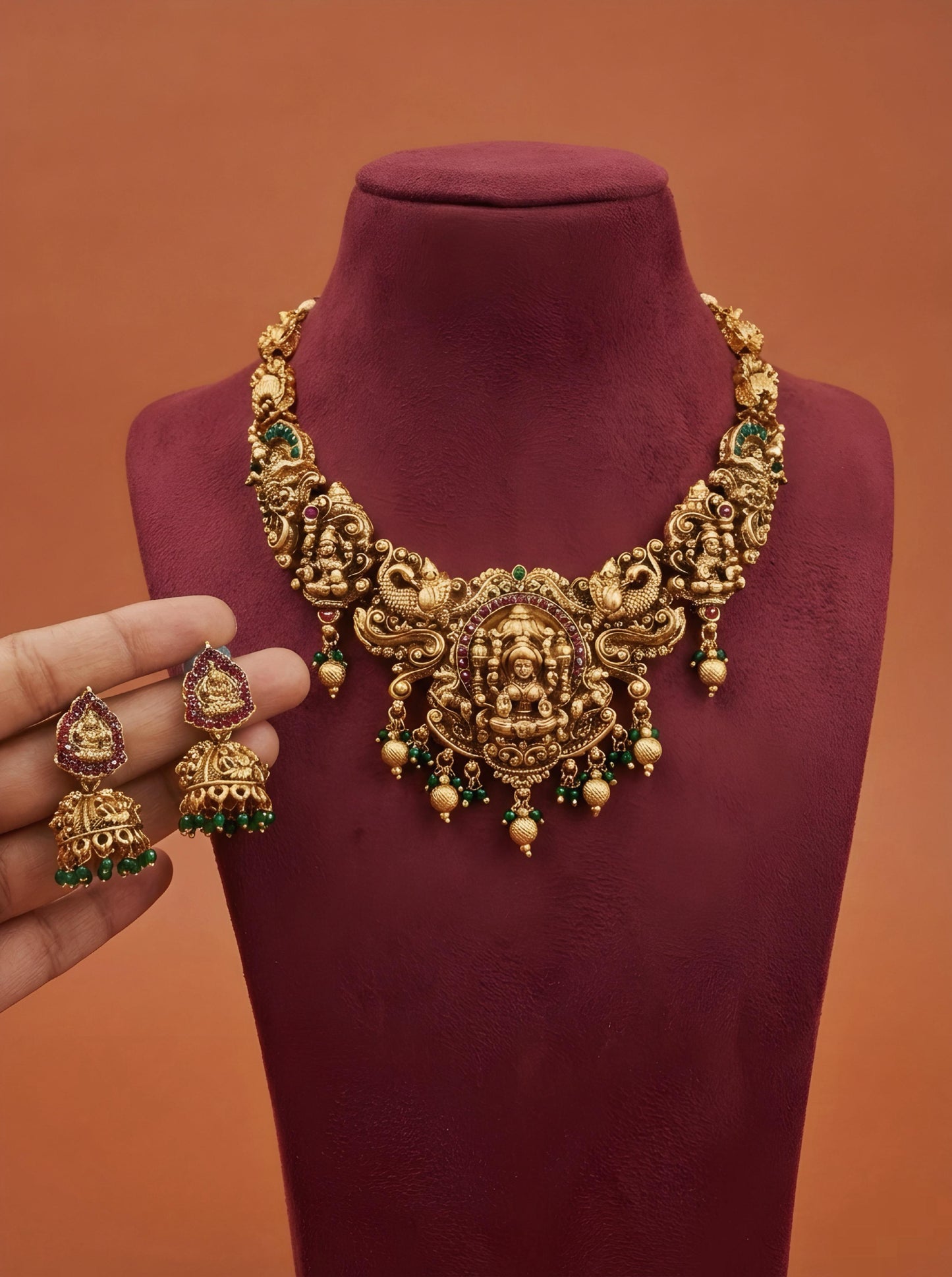 Antique Dhanlaxmi Necklace set
